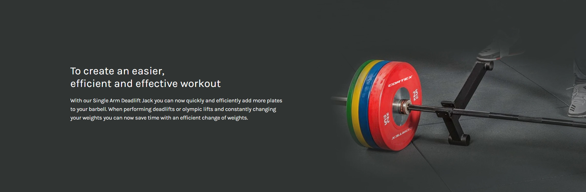 Barbell with colorful weight plates